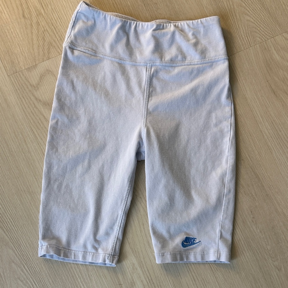 Nike Youth Size Medium Ice Blue Spandex 16” length